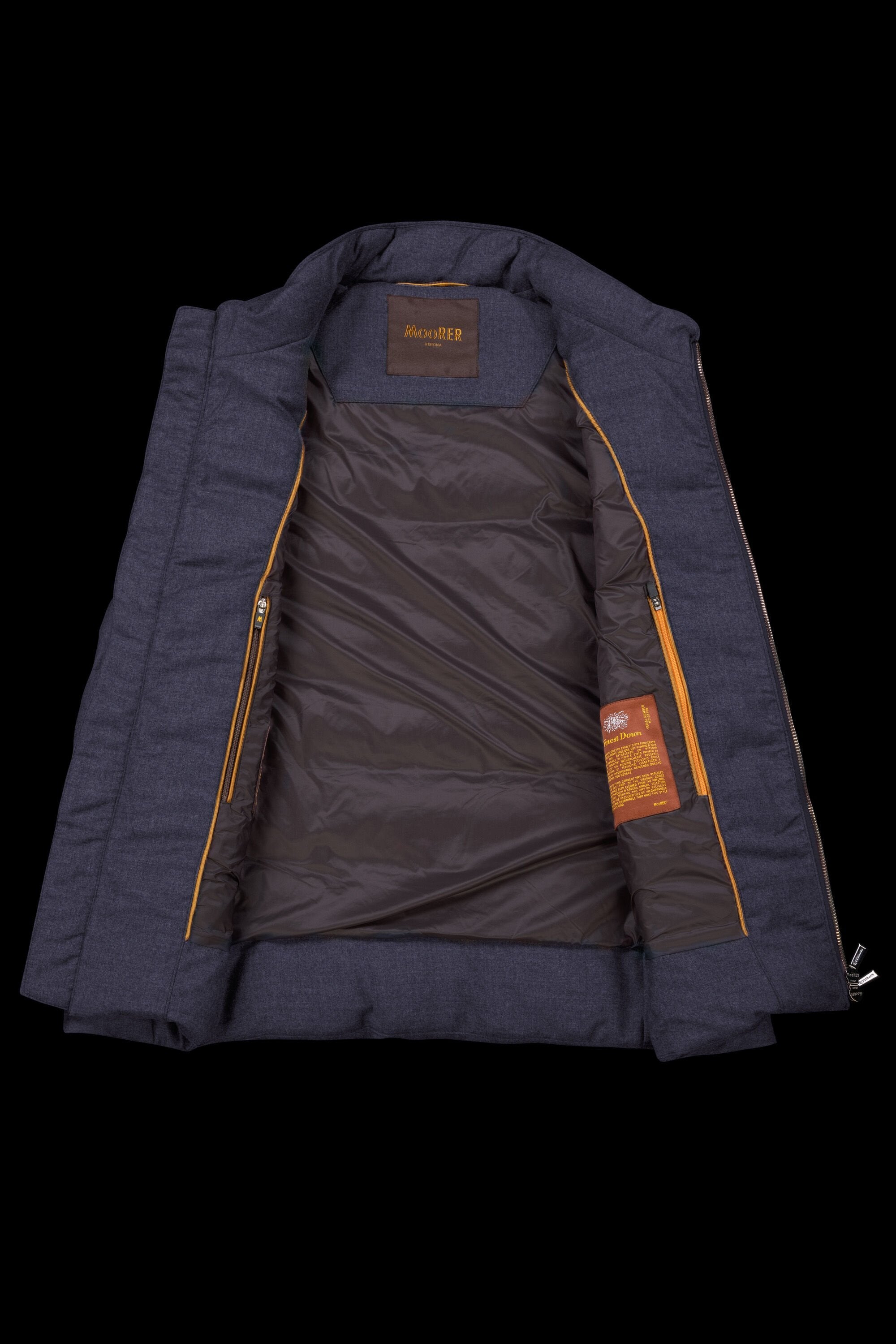 MOORER MEN'S BLUE QUILTED VEST