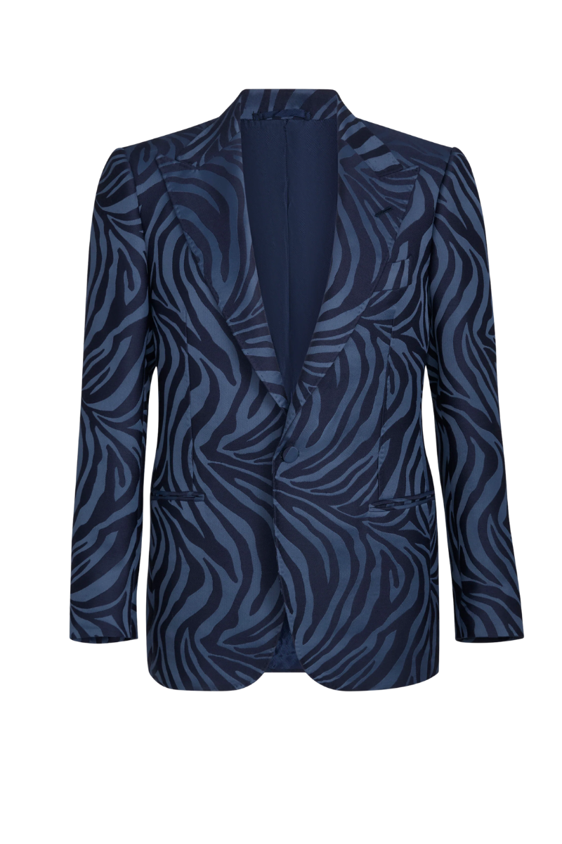 Frere Navy SB Peak Tiger Stripe Dinner Jacket