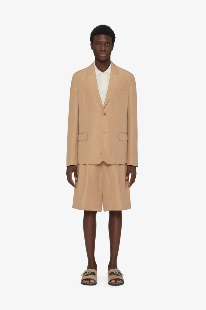 Givenchy Unconstructed Jacket W/ Notch Lapel_Tan