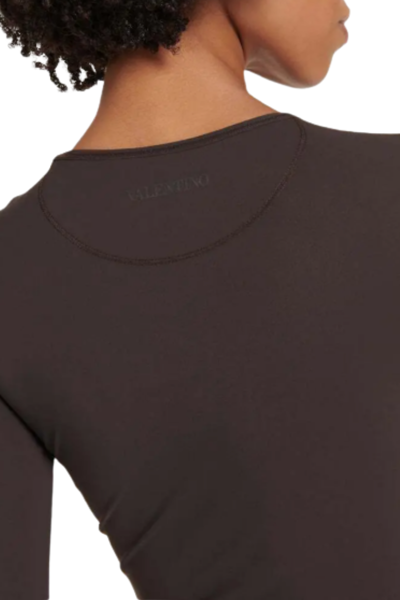 Valentino Garavani Jersey Bodysuit Ebano 2B0MR00N7V7_E05