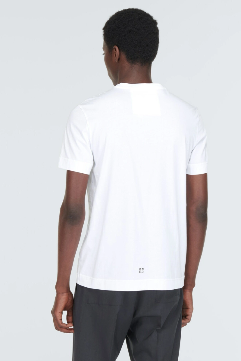 Givenchy 4G Padlock Cotton Jersey T-Shirt In White