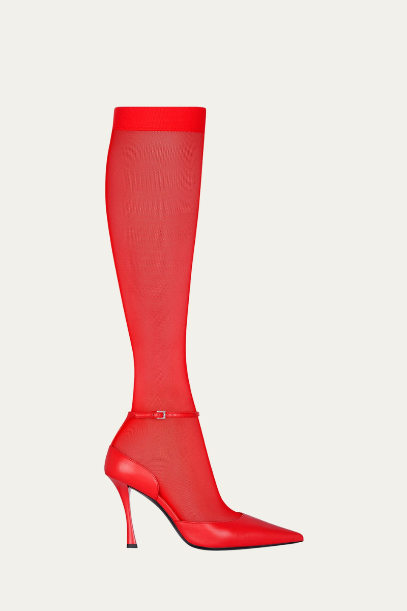 Givenchy Show Stocking Pump 95Mm_Red