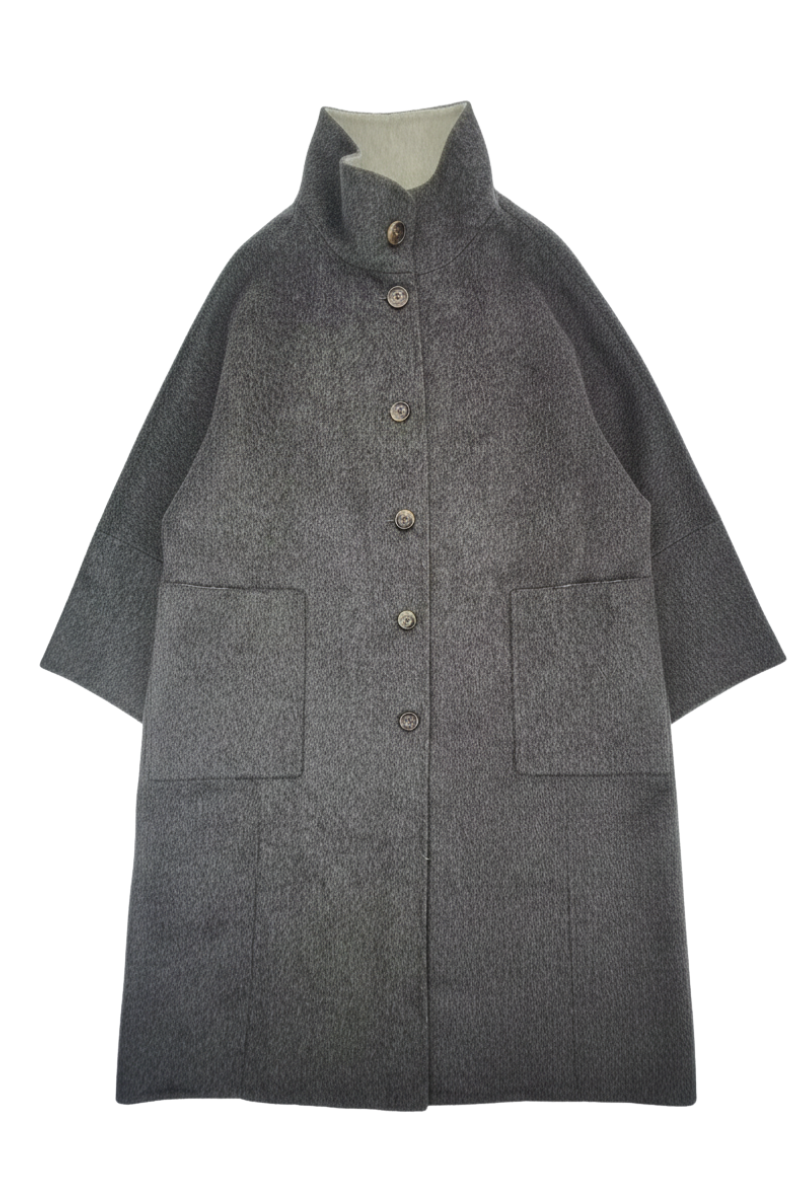 Max Simple Slouchy Wool Coat_Green