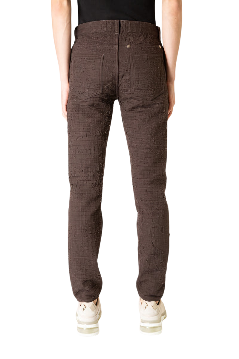 Givenchy Slim Fit Denim Trousers Dark Brown BM512W5Y3A