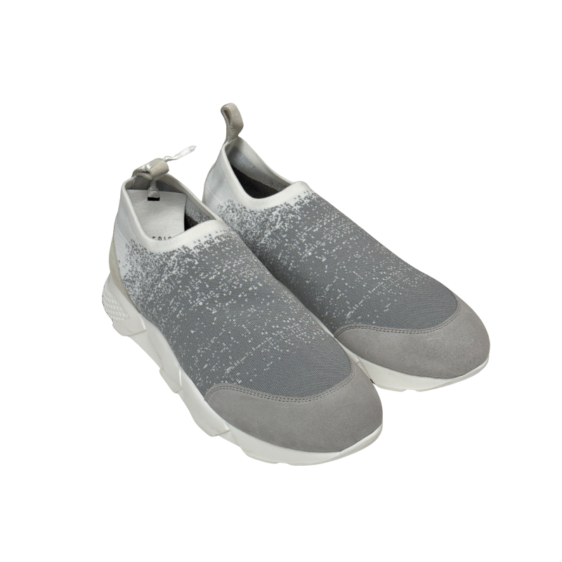 Peserico Grey Degradé Print Sneakers