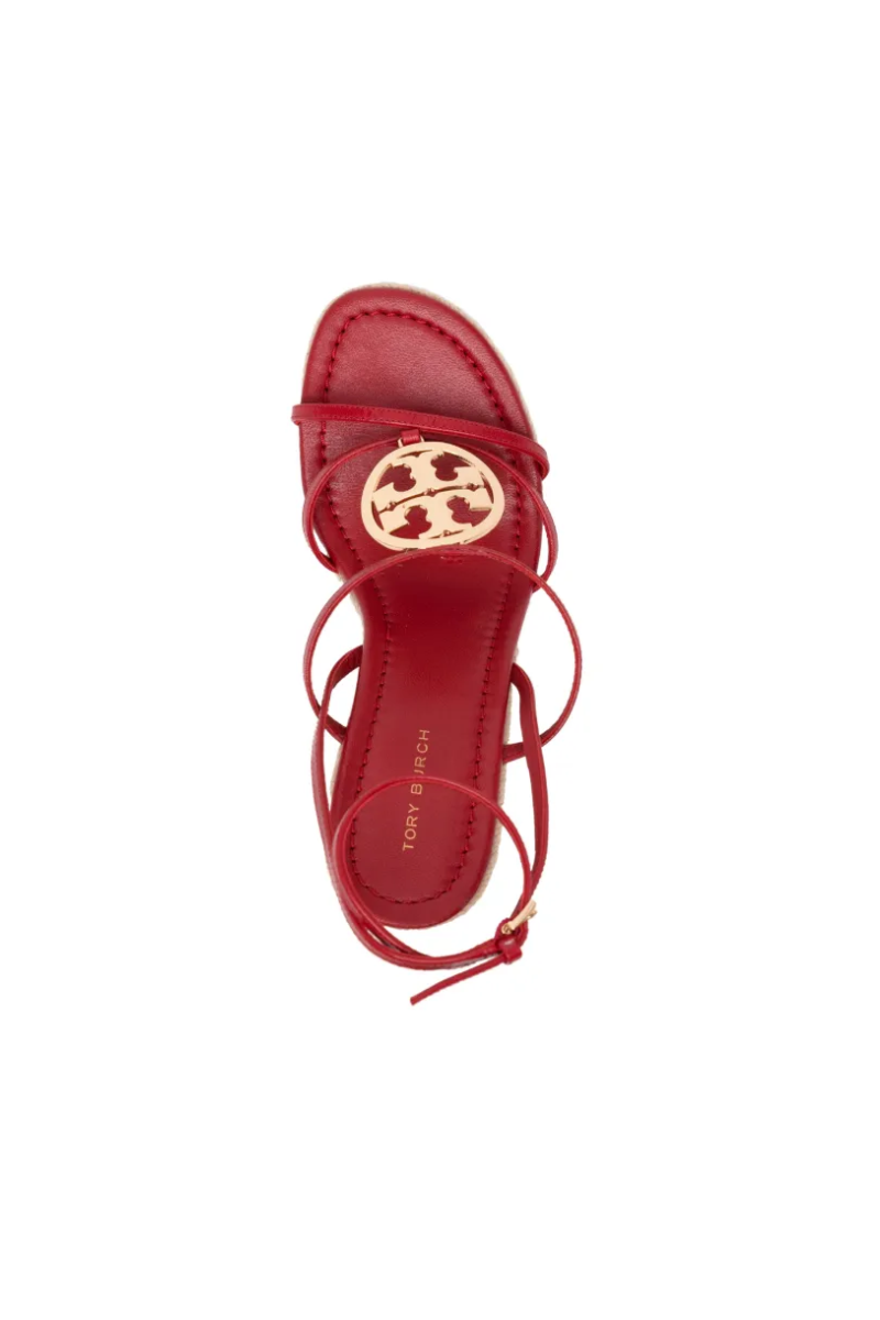 Tory Burch Capri Miller Wedge Espadrille 85Mm Tory Red/Gold 154455600