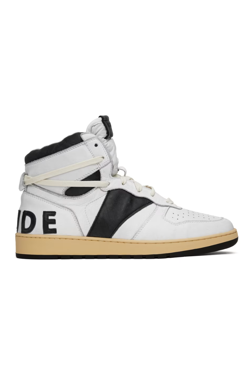 Mens | RHUDE Rhecess-Hi Sneakers Perfect Black/White