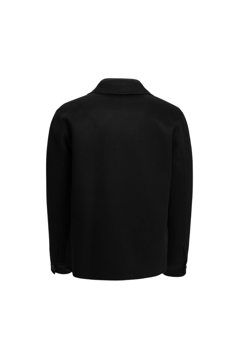 MooRER DOSSI-CW Layered Shirt Jacket Navy Blu