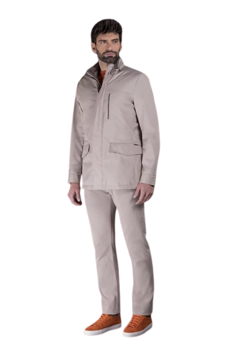 MooRER FORD-GF Hooded Field Jacket Stone