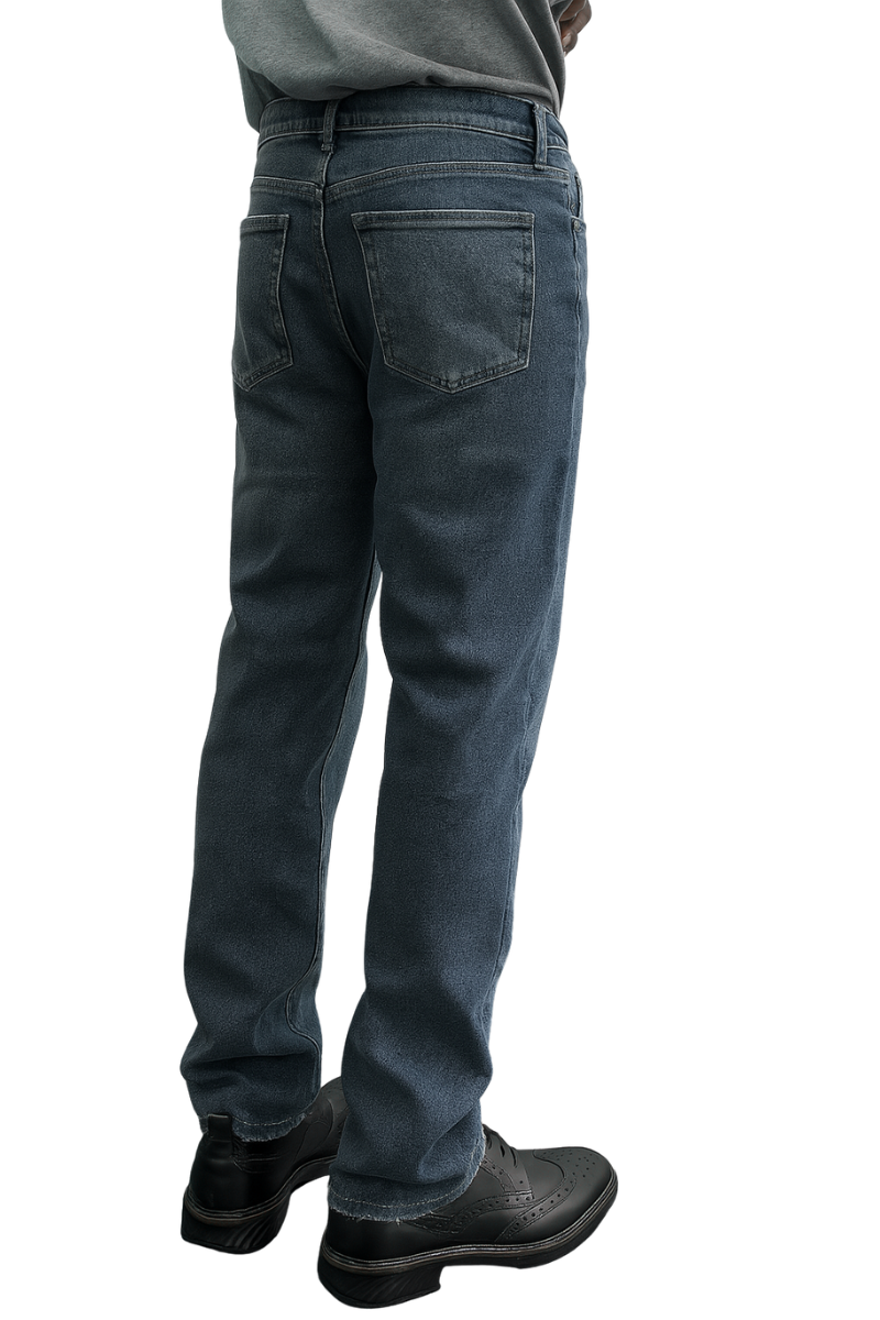 Joe's High Rise Straight Indigo Worn