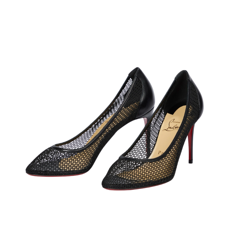 Womens | Christian Louboutin Filomena 85 Mesh Pumps with Red Sole Black
