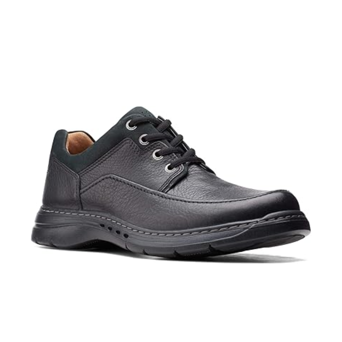 Mens | Clarks Un Brawley Lace Leather Shoe Black