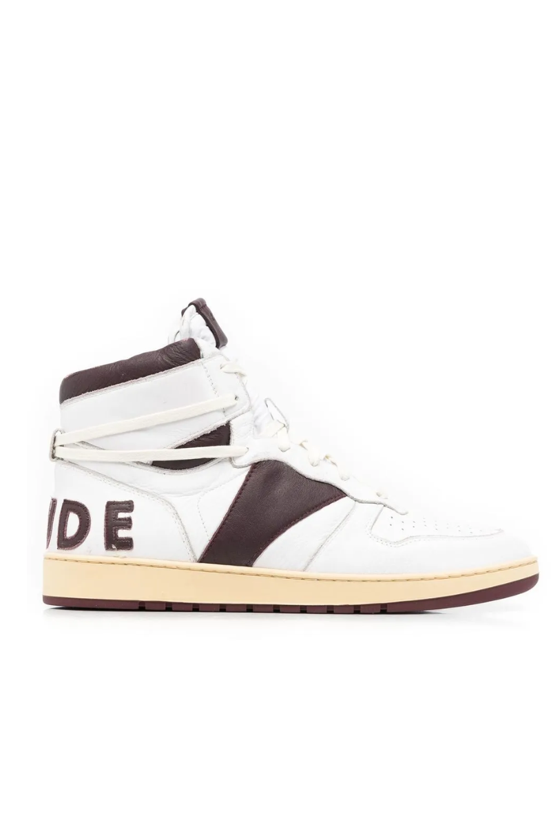 Mens | RHUDE Rhecess-Hi Sneakers Black/White