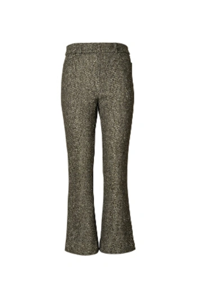 Tory Burch Printed Donegal High-waisted Pant