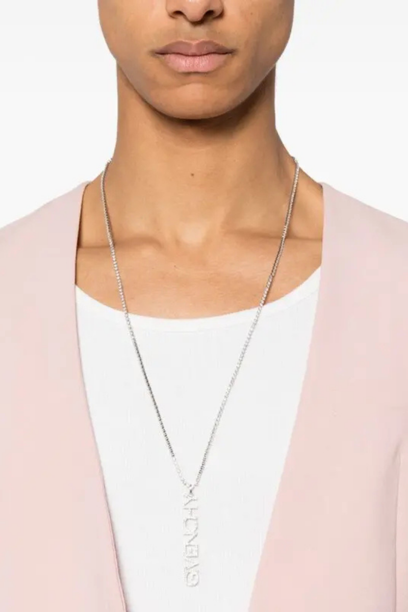 Givenchy Letters Silvery Necklace_Silvery