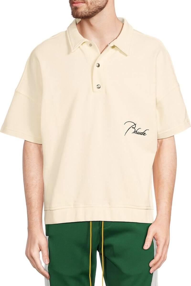 Rhude Logo Dropped Shoulder Polo