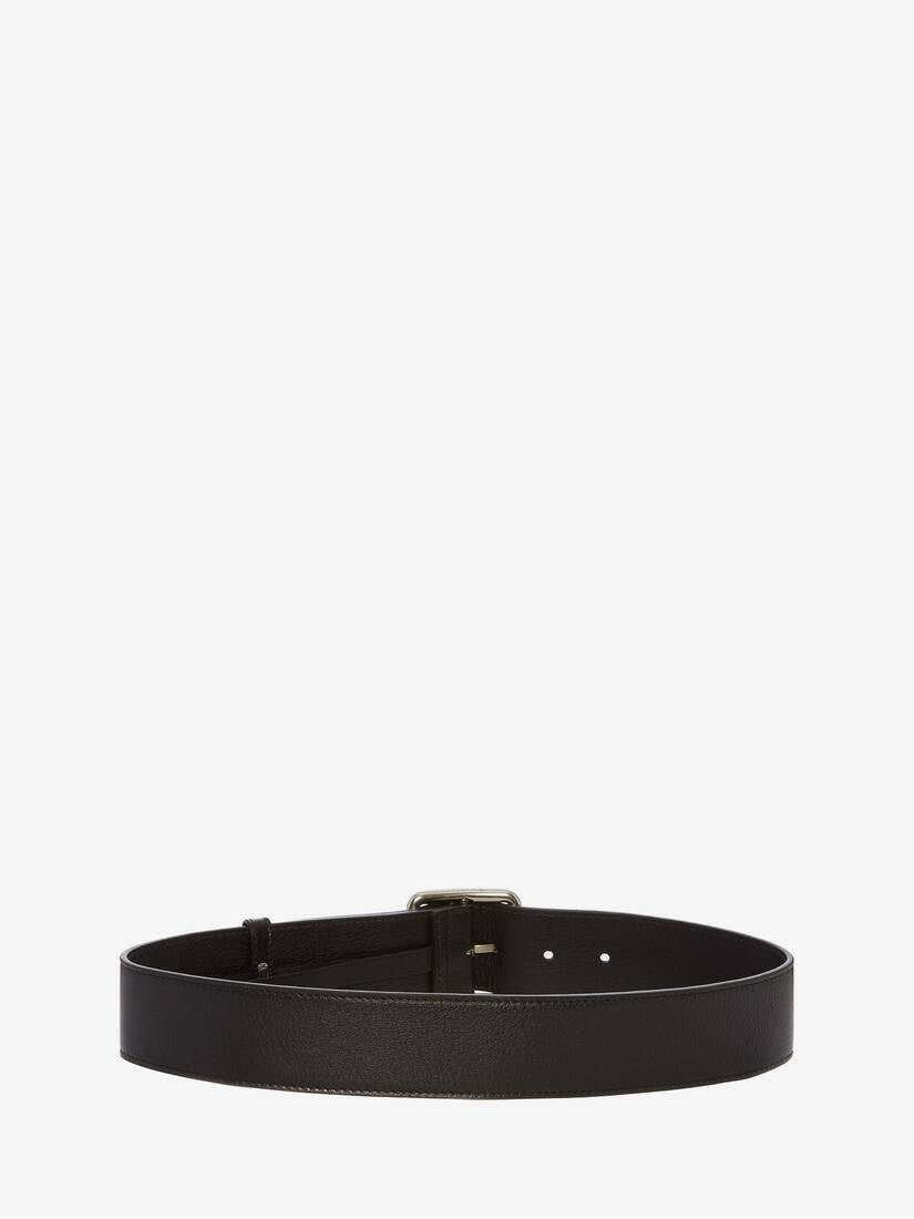 Alexander Mcqueen Grainy leather belt