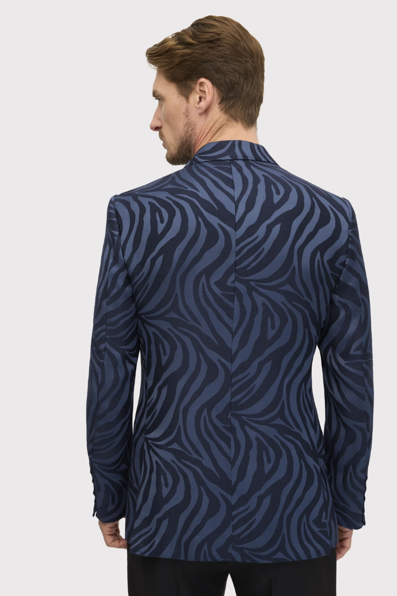 Frere Navy SB Peak Tiger Stripe Dinner Jacket