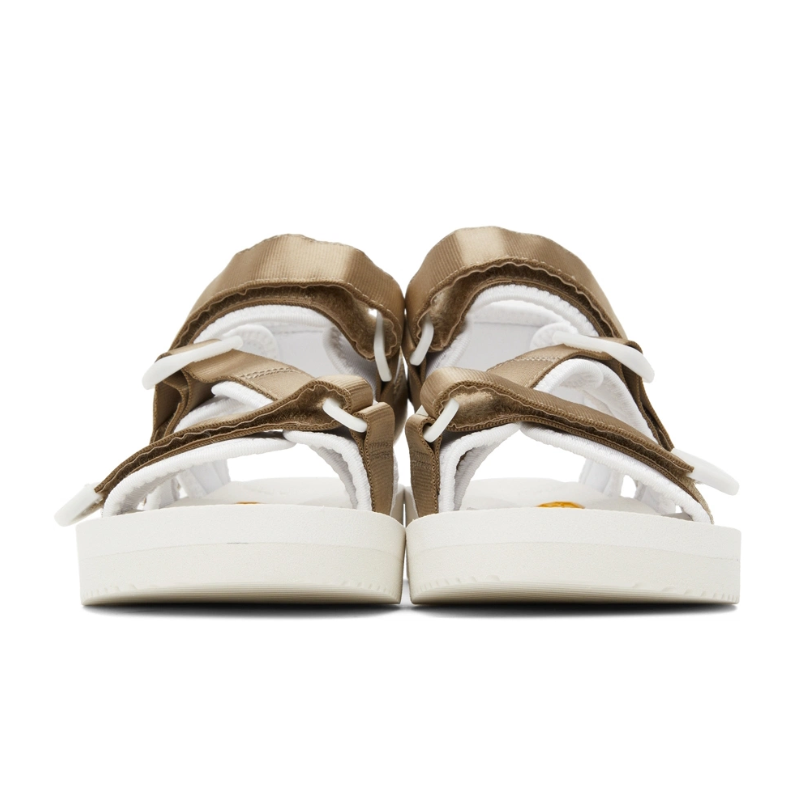 Mens | Suicoke KISEE-V Velcro Strap Sandal Beige/White