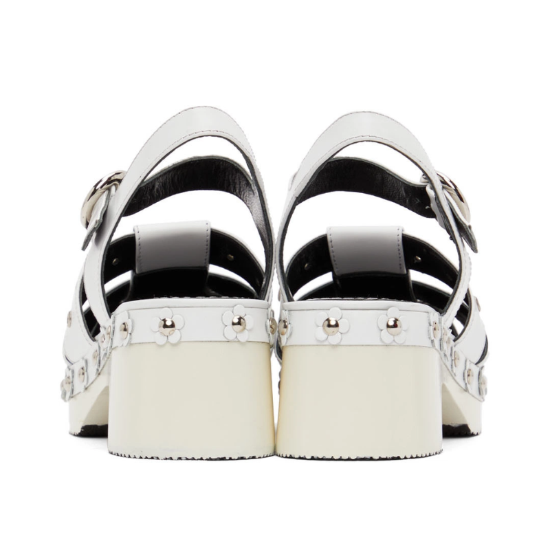 Womens | Nicole Saldaña Cici Flower Heel Sandal White