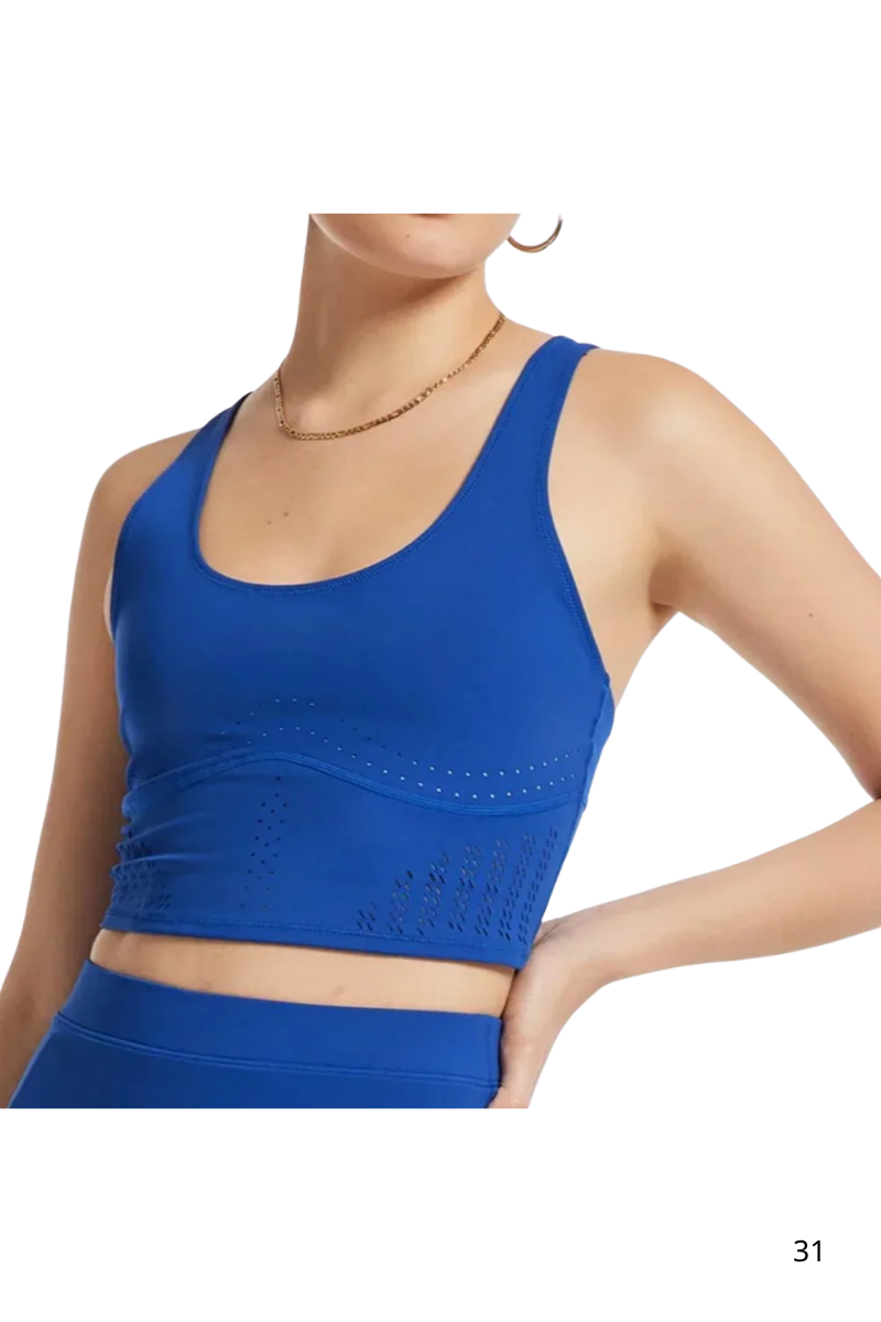Bandier Lasercut Tank Blue BND10112