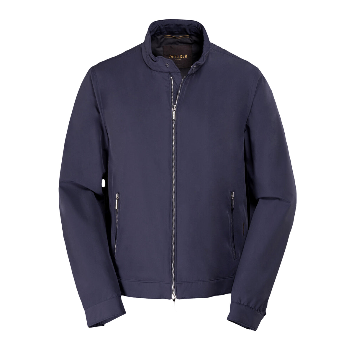 MOORER MEN'S DARK BLUE SLIM FIT JACKET
