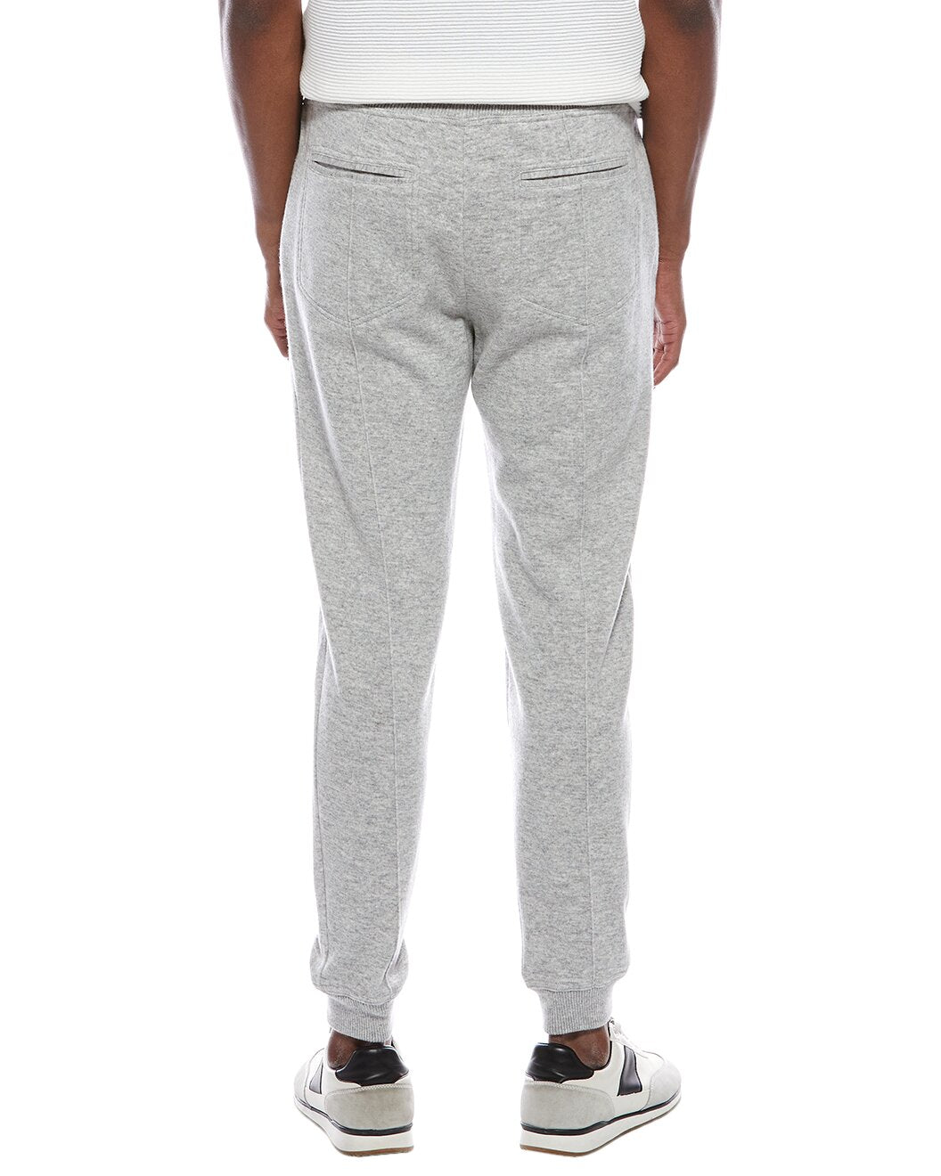 BRUNELLO CUCINELLI MEN'S GRAY DRAWSTRING JOGGER TROUSERS