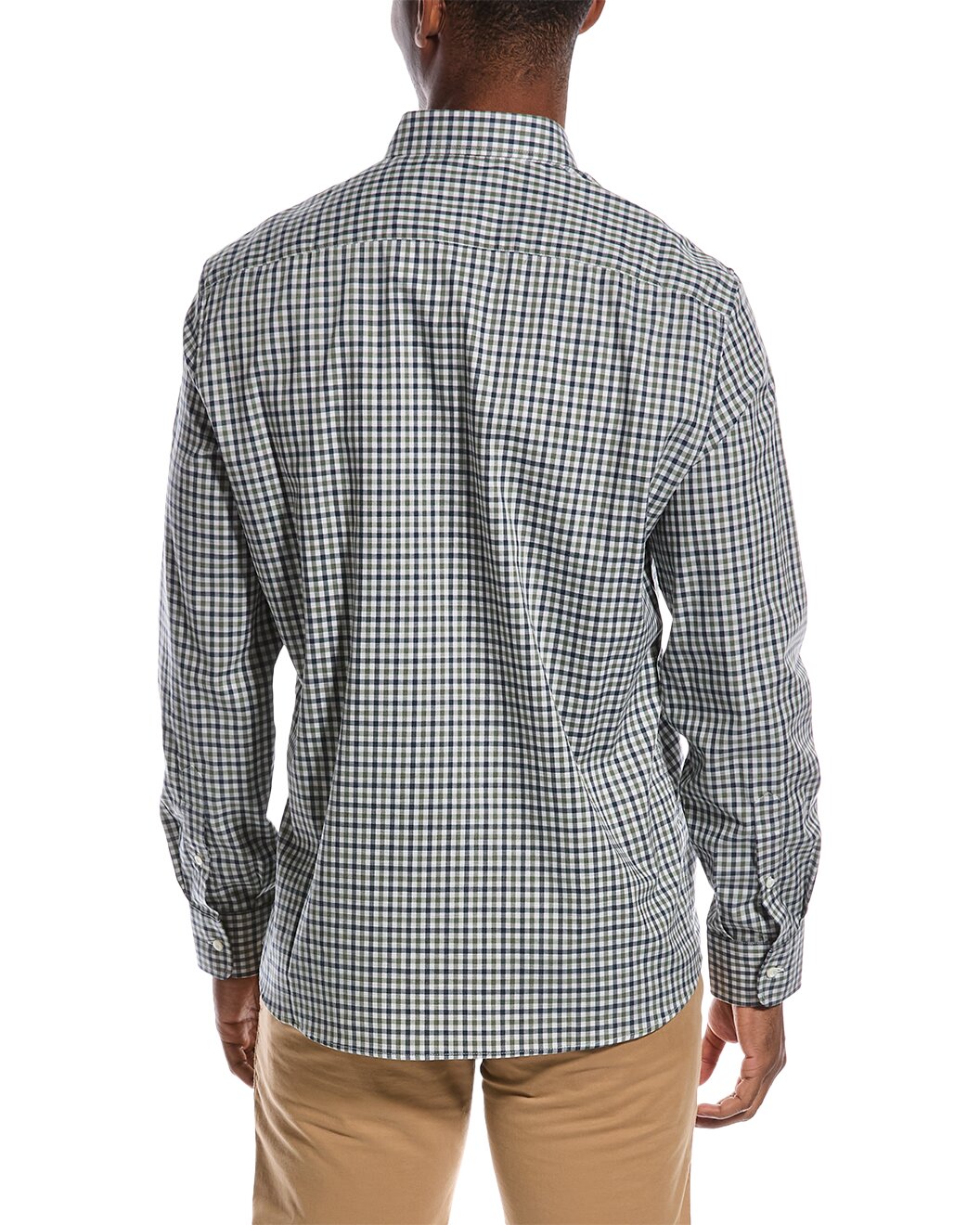 BRUNELLO CUCINELLI MEN'S CHECKERED BUTTON-UP SHIRT