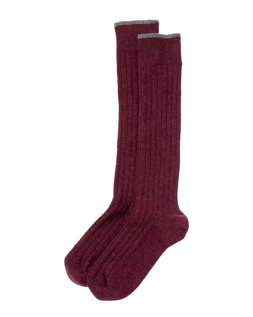 BRUNELLO CUCINELLI MEN'S 100% CASHMERE MEDIUM WEIGHT KNEE HIGH SOCKS