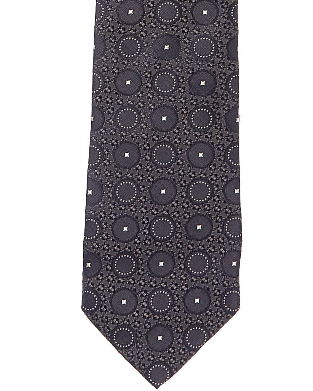 BRUNELLO CUCINELLI MEN'S 100% SILK GEOMETRIC SKINNY TIE NEW