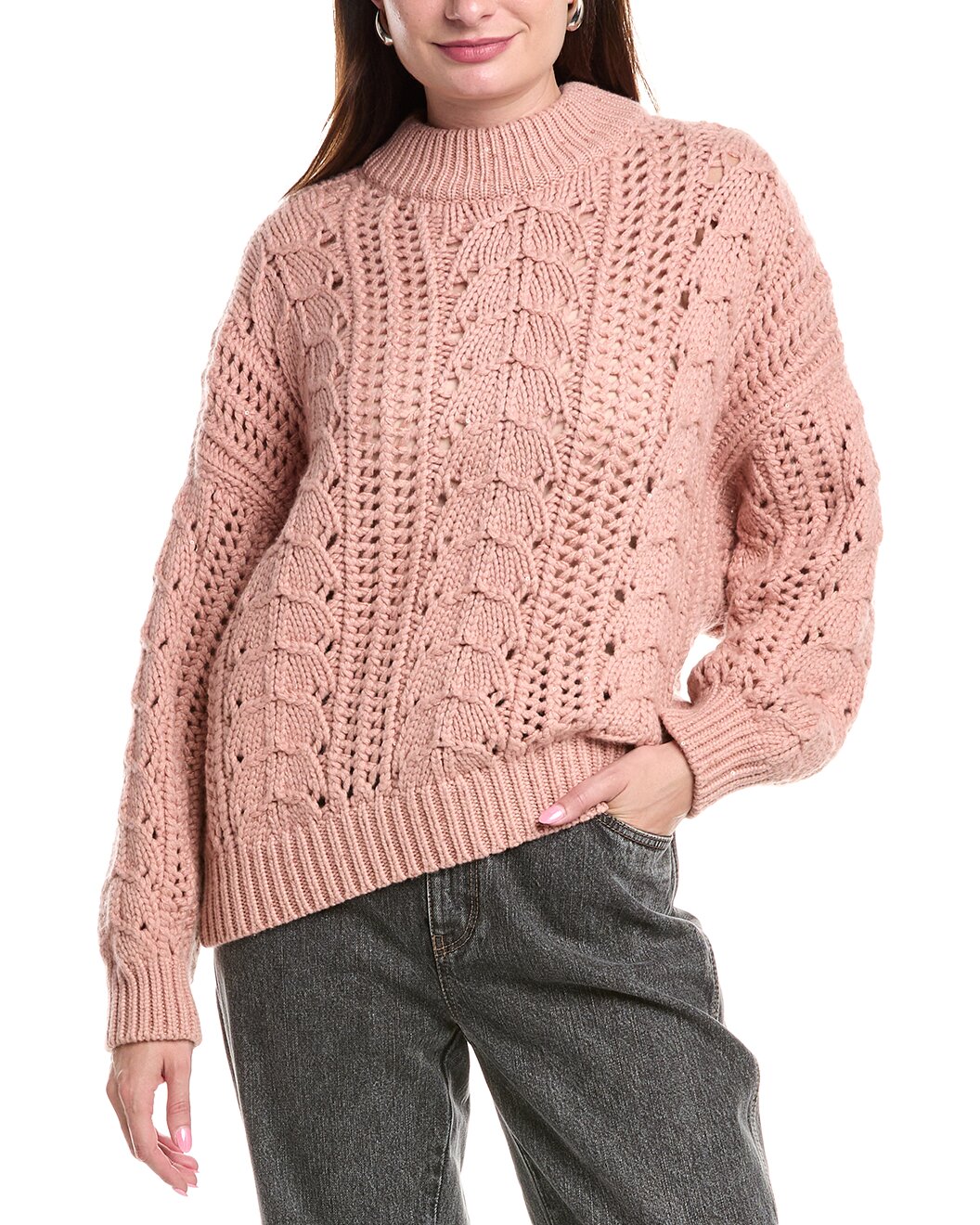 BRUNELLO CUCINELLI WOMEN'S SWEATER M5D322104_C7105 NWT