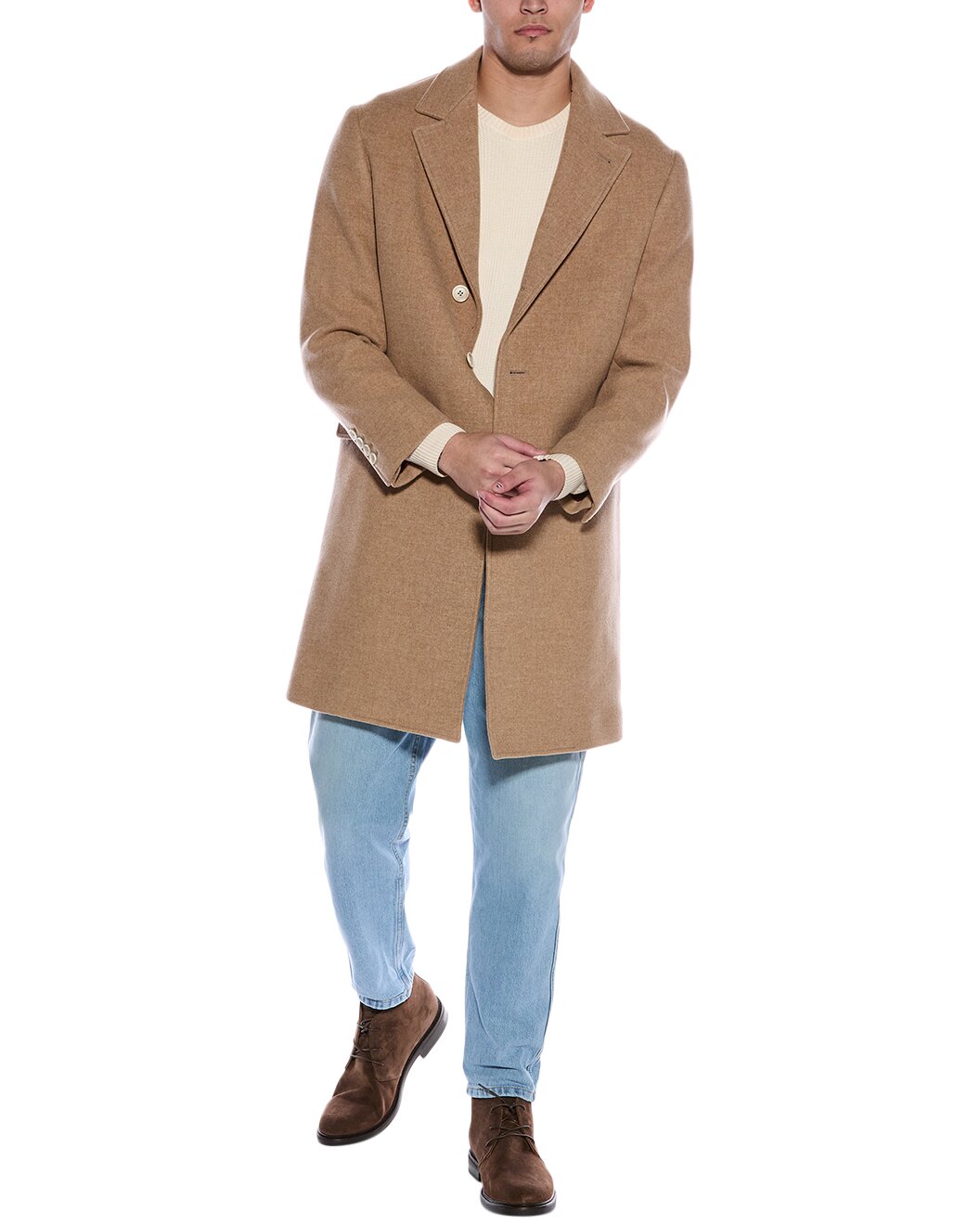 BRUNELLO CUCINELLI MEN'S CASHMERE BLEND LONG COAT NEW