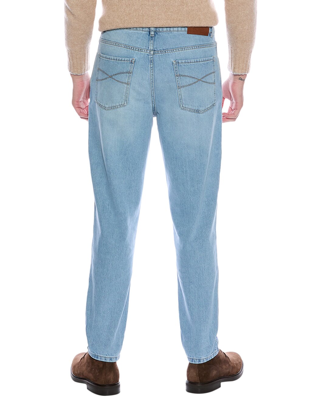 BRUNELLO CUCINELLI MEN'S 100% COTTON FIVE POCKET DENIM JEAN PANTS NEW
