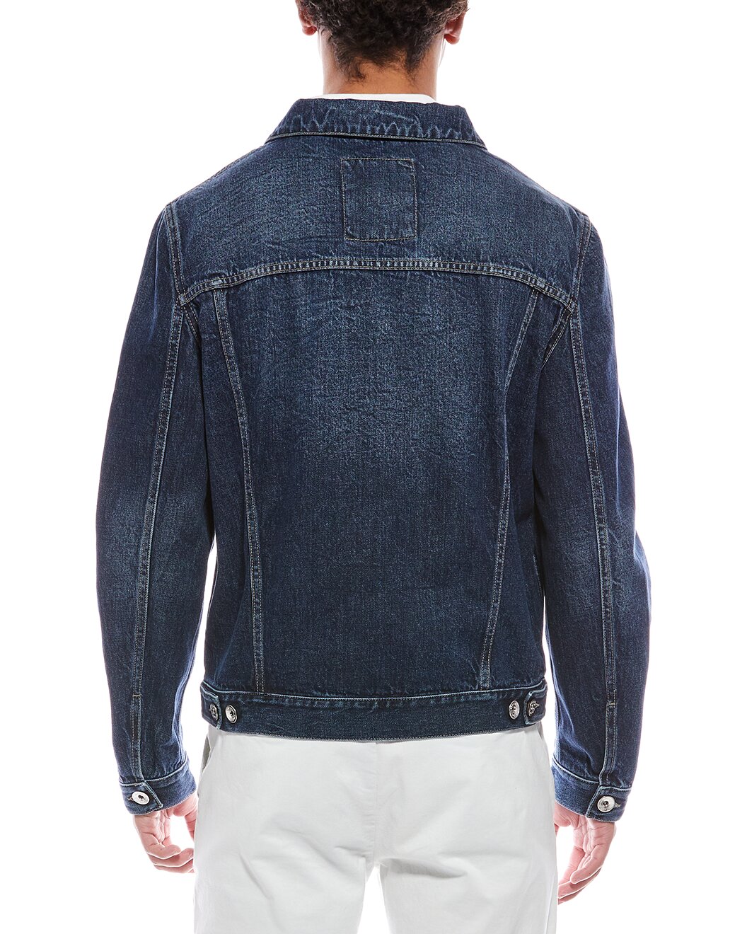 BRUNELLO CUCINELLI MEN'S DARK DENIM JACKET