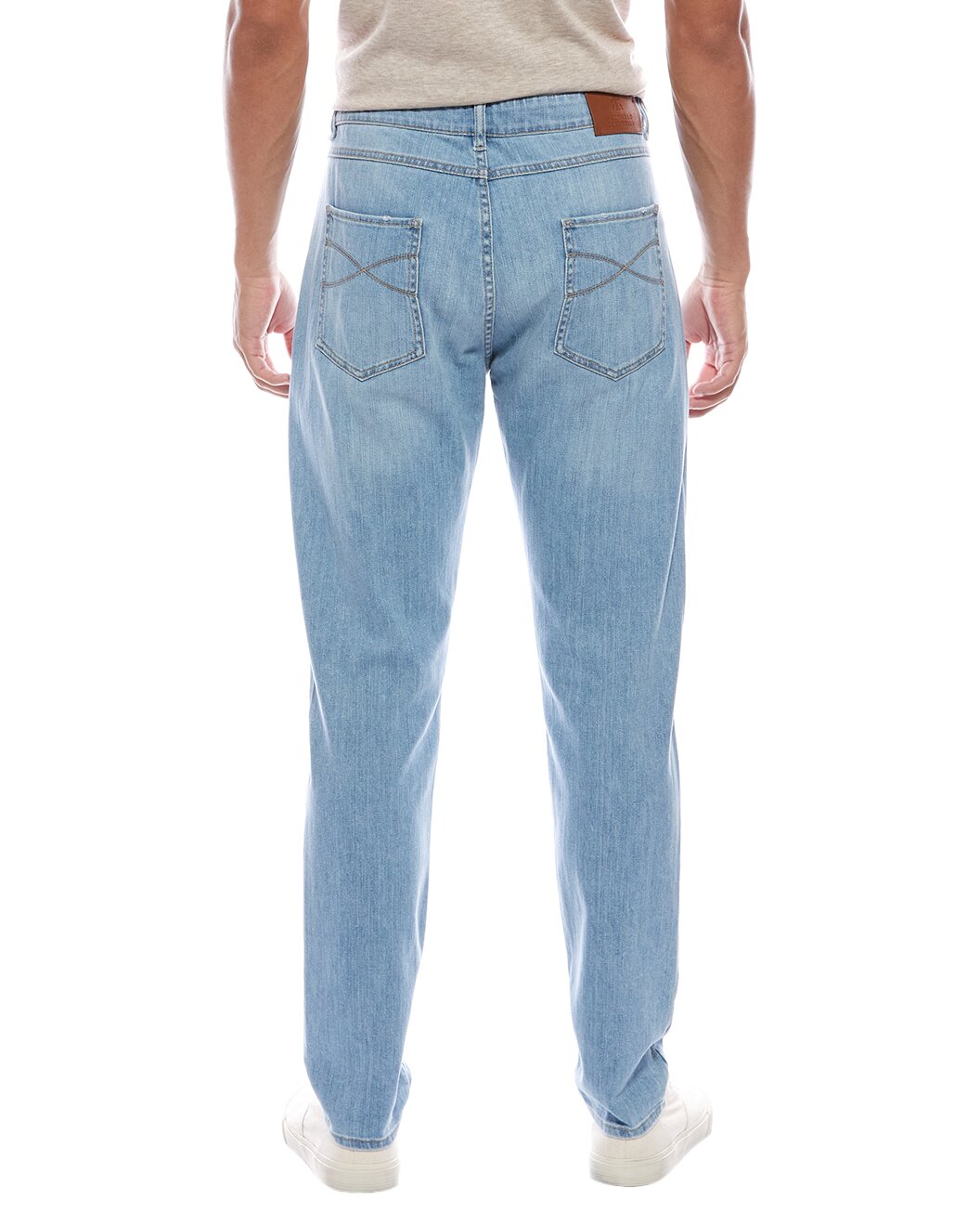 BRUNELLO CUCINELLI MEN'S LIGHT BLUE DENIM JEANS