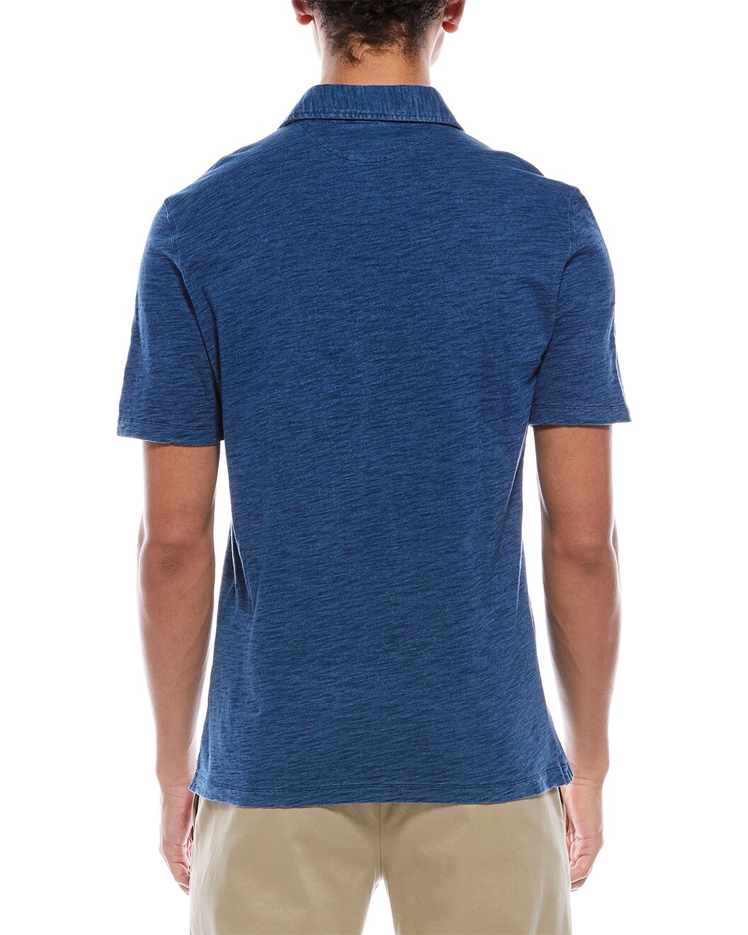 BRUNELLO CUCINELLI MEN'S BLUE SHORT SLEEVE SHIRT