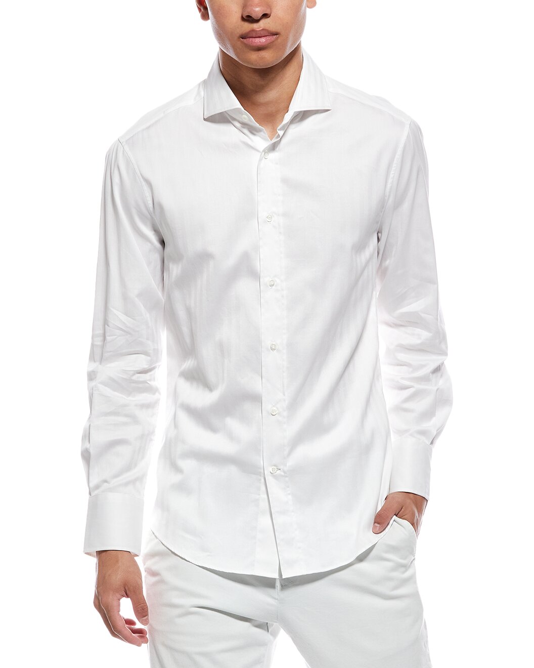 BRUNELLO CUCINELLI MEN'S SHIRT MY6061718_C001 NWT