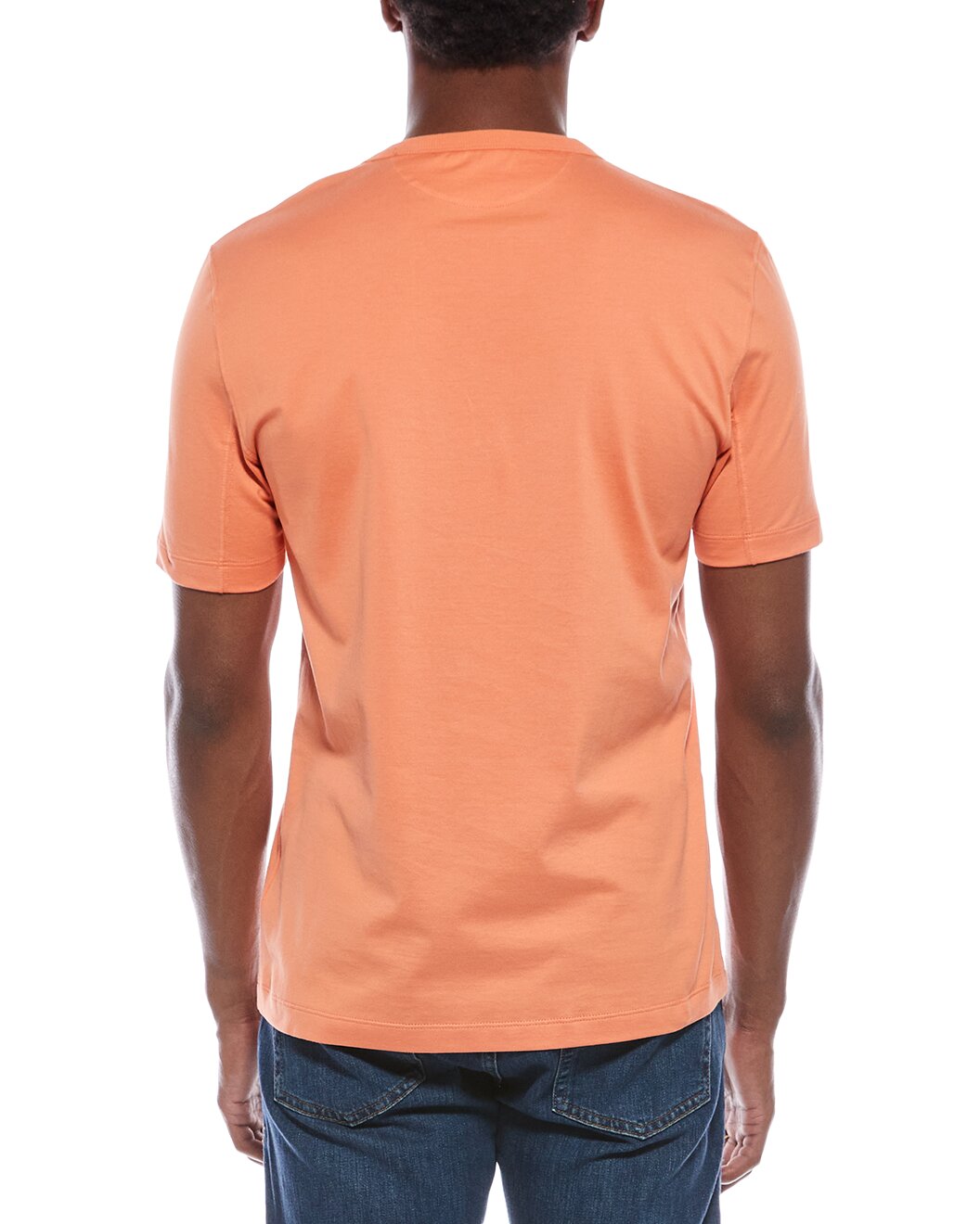 BRUNELLO CUCINELLI MEN'S 100% COTTON CREW NECK REGULAR FIT SHORT SLEEVE T-SHIRT
