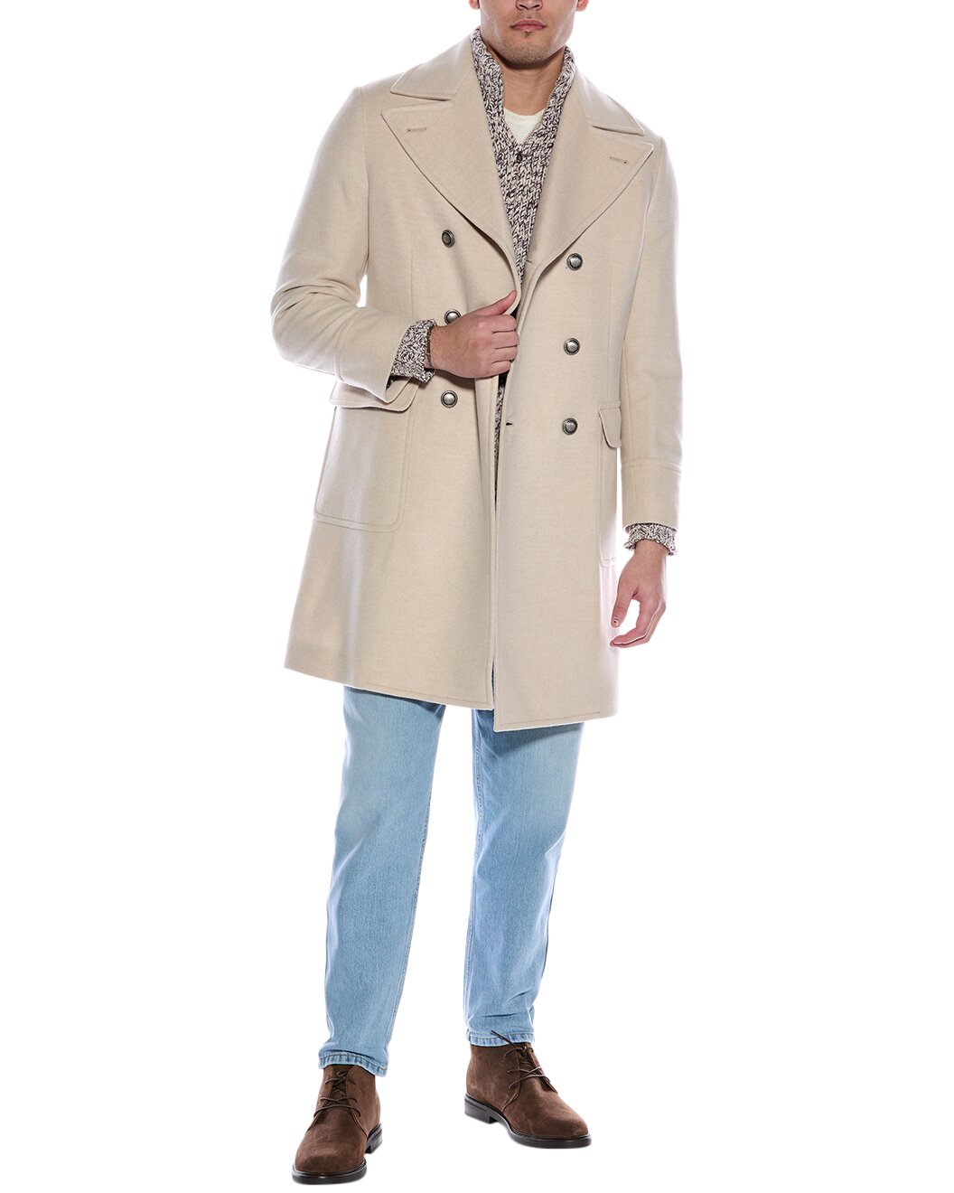 BRUNELLO CUCINELLI MEN'S 100% CASHMERE LONG COAT NEW