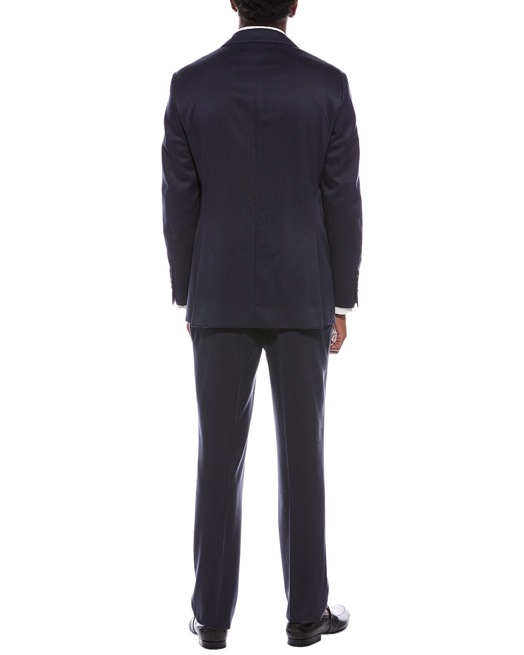 BRUNELLO CUCINELLI MEN'S DARK BLUE SILK TUXEDO