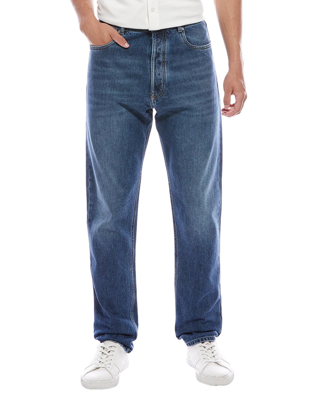 BRUNELLO CUCINELLI MEN'S ICONIC FIT FIVE POCKET DENIM STYLE JEAN PANTS NEW