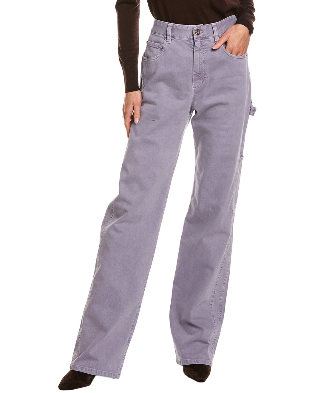 BRUNELLO CUCINELLI WOMEN'S 5 POCKET DENIM JEAN PANTS
