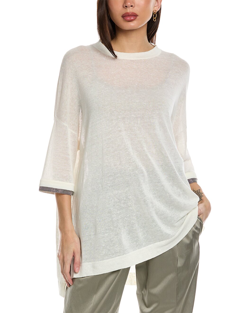 BRUNELLO CUCINELLI WOMEN'S SWEATER M1T134910_C2723 NWT