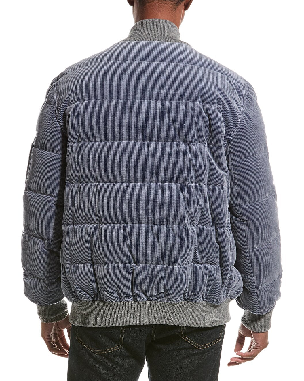 BRUNELLO CUCINELLI MEN'S CASHMERE BOMBER STYLE PUFFER OUTERWEAR JACKET/PARKA