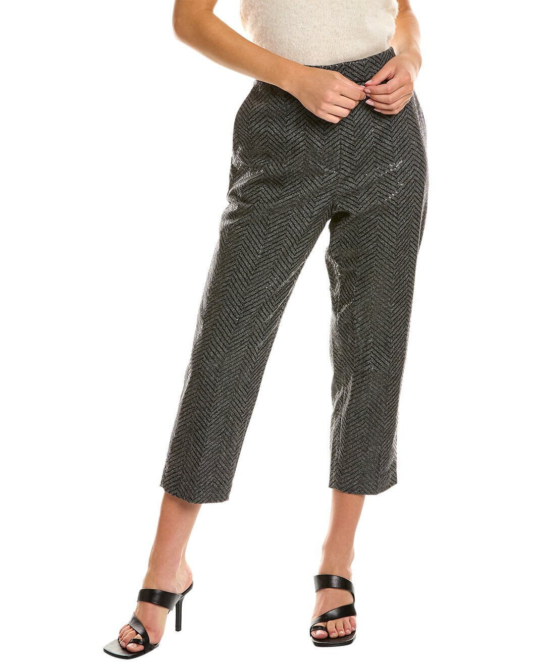 BRUNELLO CUCINELLI WOMEN'S CASHMERE BLEND SEQUIN PANTS/TROUSER