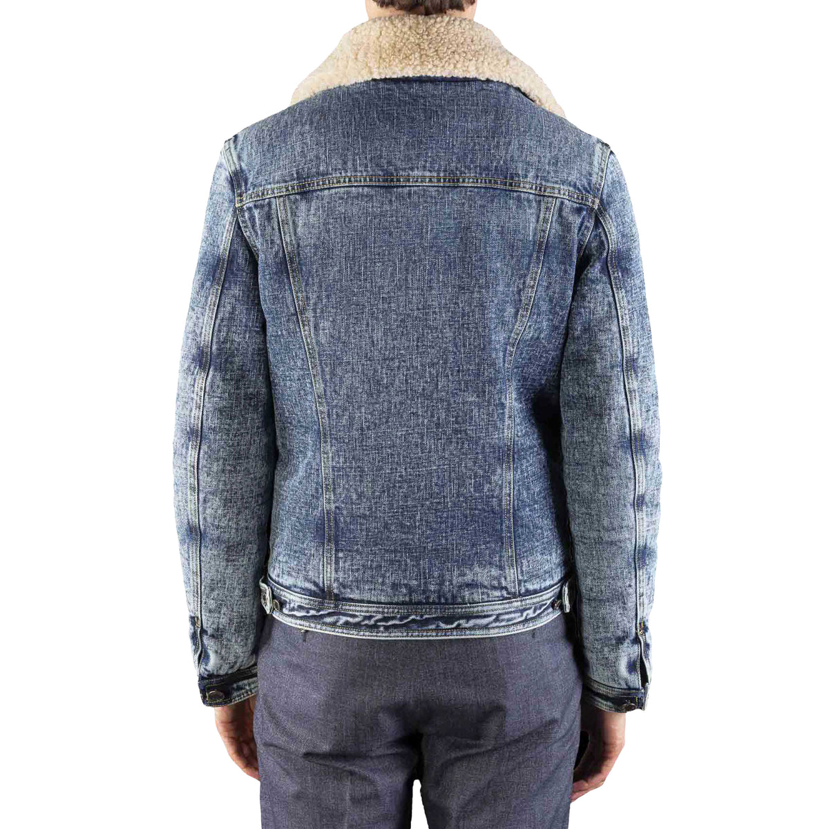 MOORER MEN'S LIGHT BLUE DENIM JACKET