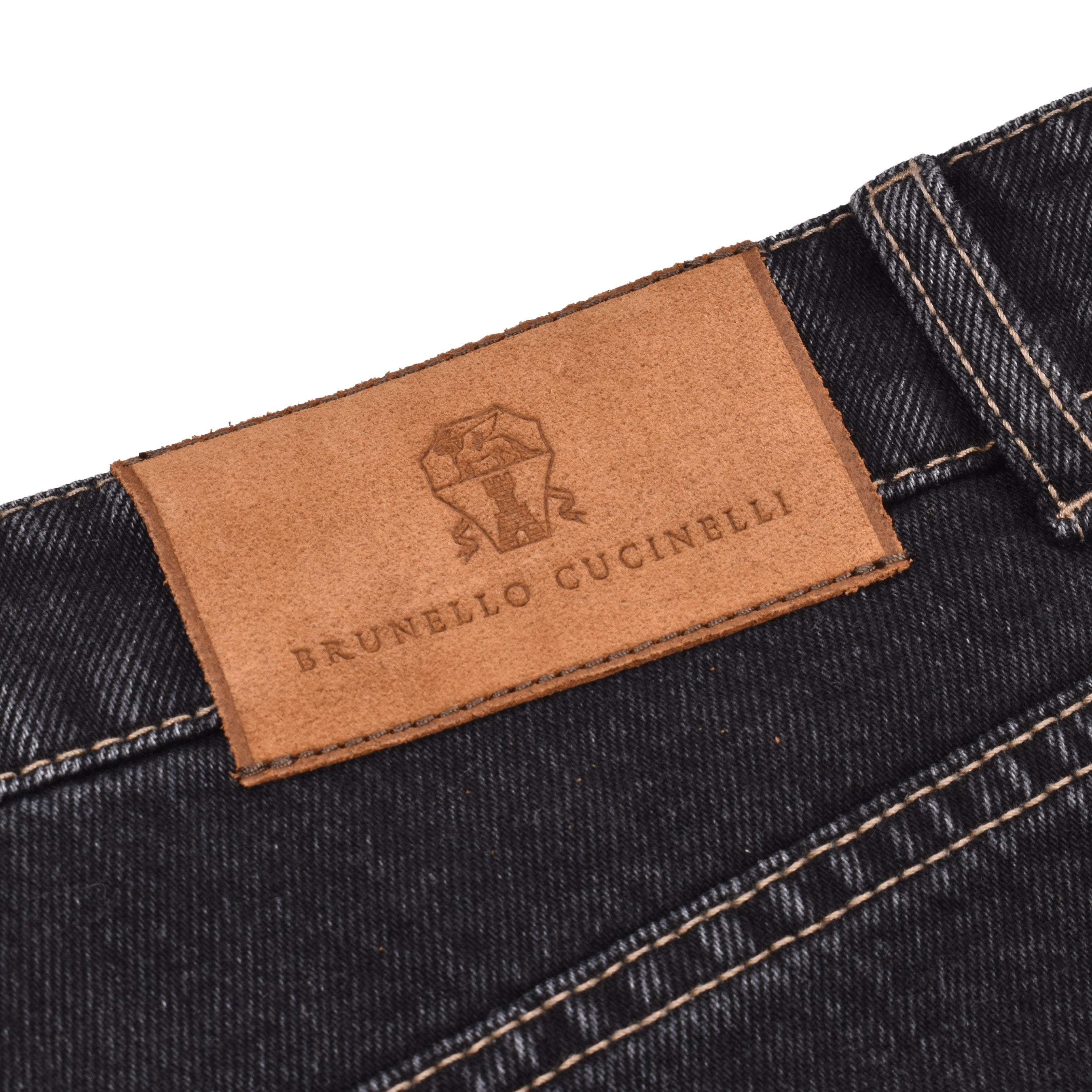 BRUNELLO CUCINELLI MEN'S DARK DENIM FIVE-POCKET JEANS