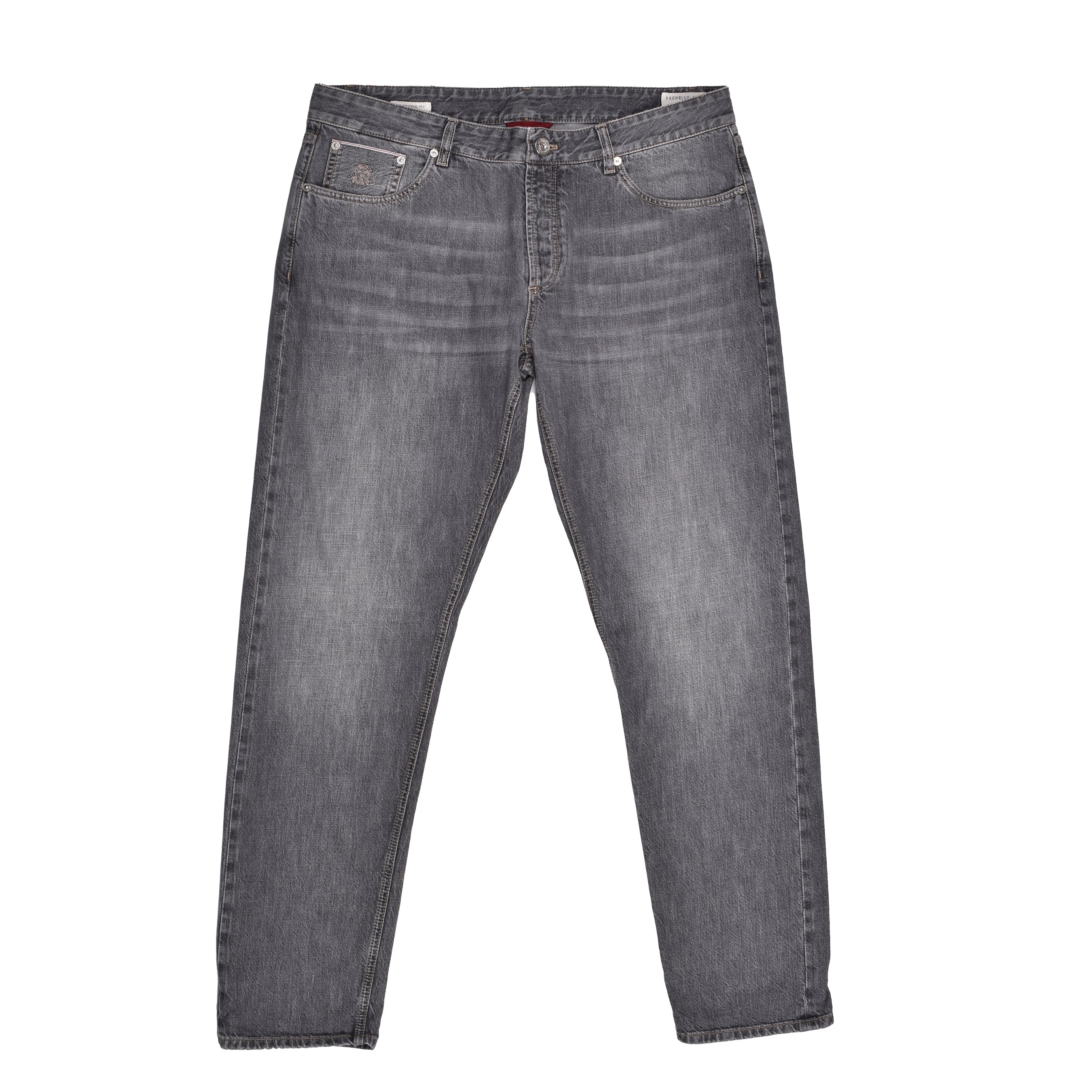 BRUNELLO CUCINELLI MEN'S 100% COTTON TRADITIONAL SELVEDGE DENIM JEAN PANTS NEW