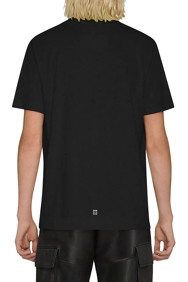 Givenchy 4G Padlock Cotton Jersey T-Shirt In Black