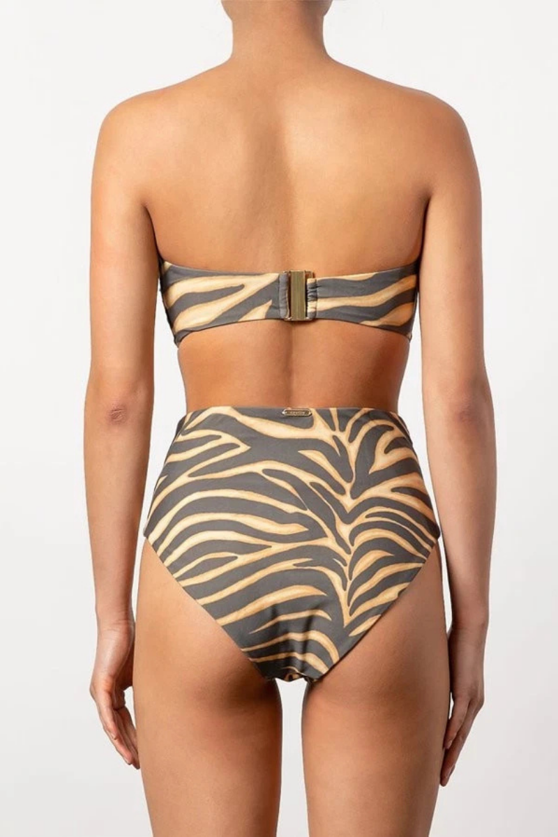 Tigerlily Zahara Ava Corset Pant Tiger Swim Bottom